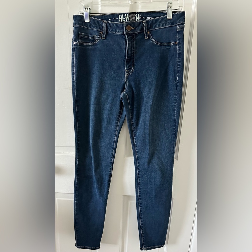 Rewash Women's Deep Indigo Skinny Jeans